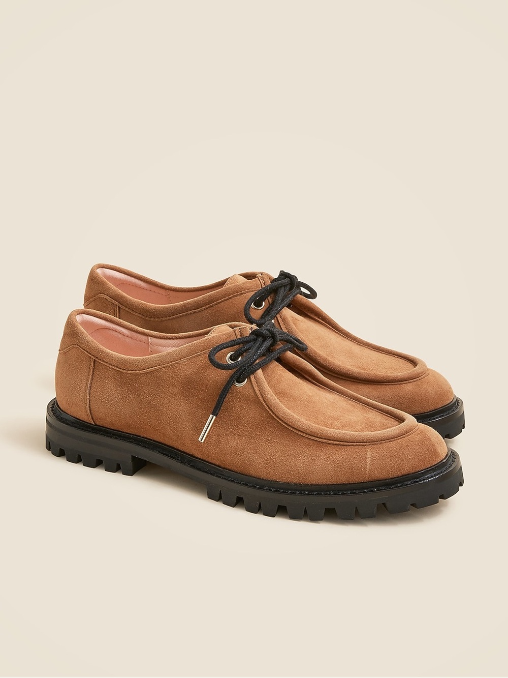 J. Crew Suede Lace-Up Oxford Shoes